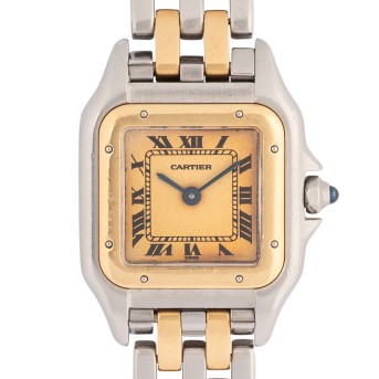 CARTIER Panthere &quot;2-Row&quot; Ref. 1057917 Ladies' watch ca. 90s.