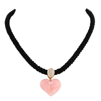 WEMPE clip pendant &quot;Heart&quot; with diamonds