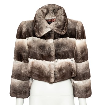 THES THES Chinchilla Jacke, Gr. 38 (ital 42).