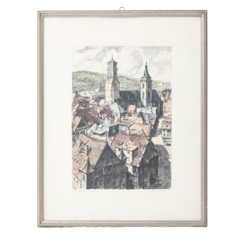 EICHLER, HUGO (20. Jh.), 'Blick zur Stiftskirche', um 1930.