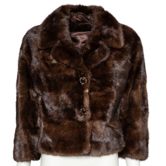 Klassische Nerzjacke, Gr. ca. 38.