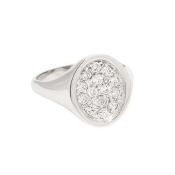 Ring mit Brillanten von zus. ca. 0,55 ct,
