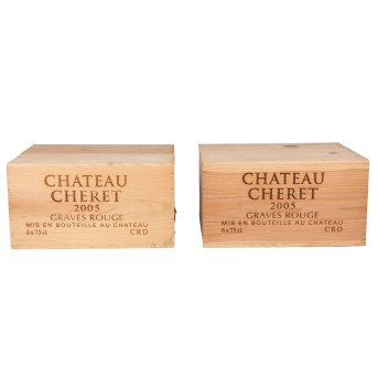 2005 CHÂTEAU CHERET Graves 2 x 6 bottles in OHK,