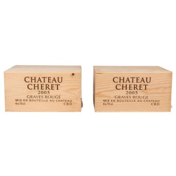 2005 CHÂTEAU CHERET Graves 2 x 6 bottles in OHK,