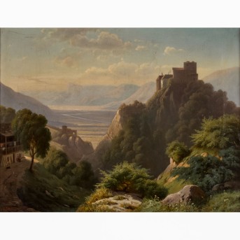 SETTARI, WILHELM ANTON MARIA (1841-1905), "Castle Tyrol near Merano",