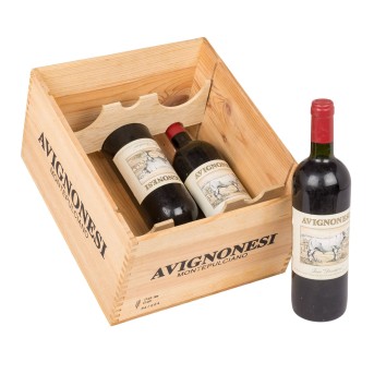 1995 AVIGNONESI TORO &quot;DESIDERIO&quot; 3 bottles in wooden box (opened),