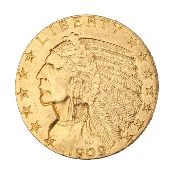USA/GOLD - 5 Dollar 1909 "Indian Head".
