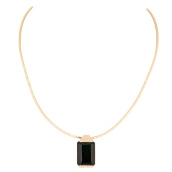 Collier mit dunkelgrünem Turmalin,