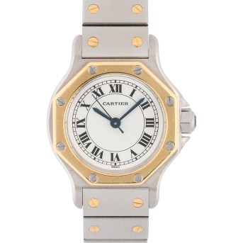 CARTIER Santos Octagon Ref 0907 ladies' watch from 1984.