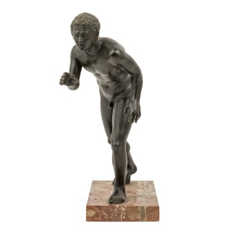 LÄUFER nach antikem Vorbild in der Villa dei Papiri bei Hercunaleum,