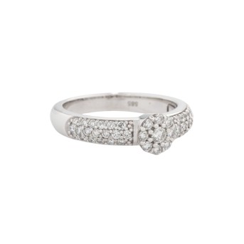 Ring mit Brillanten zus. ca. 0,60 ct,