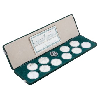 Canada/SILVER Commemorative Coins - Set Winter Olympics Calgary 1988,