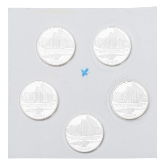 BRD / SILVER - 5 x 10 DM 2001, PP,