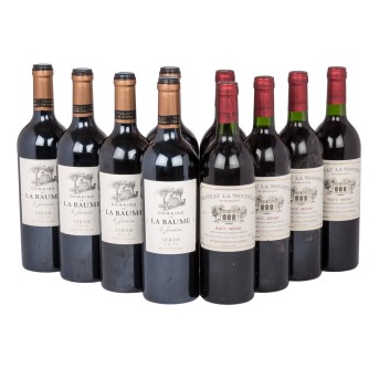 Mixed lot - French red wines 10 bottles ,