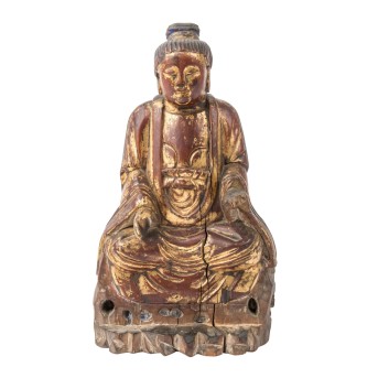 Kannon aus Holz. JAPAN, Edo-Periode (1603-1868).