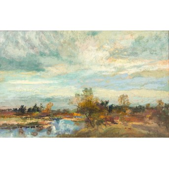 BENEDICTER, ALOIS JOSEF (1843-1931), "Riedlandschaft",