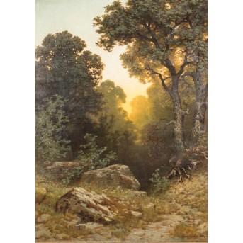 RÜDISÜHLI, TRAUGOTT HERMANN (1864-1944), &quot;Waldandacht&quot;, 1888,
