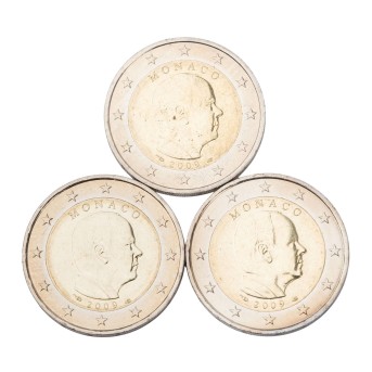 Monaco - 3x 2 Euro 2009, Albert II.