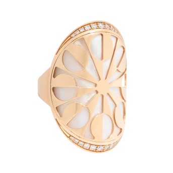 BULGARI "BZERO1", 4-band ring, with 22 brilliant-cut diamonds, total diam. 