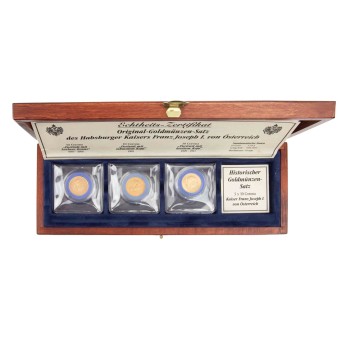 Österreich /3-tlg. Goldlot, Franz Josef I. 20 Kronen