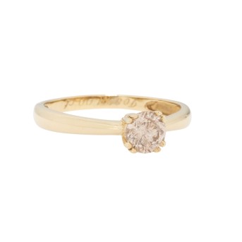 Ring with brilliant-cut diamond approx. 1 ct, 