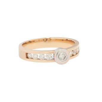 Ring with diamonds totaling approx. 0.60 ct,