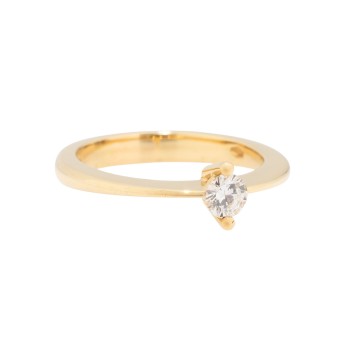 Ring with brilliant-cut diamond approx. 0.33 ct, 