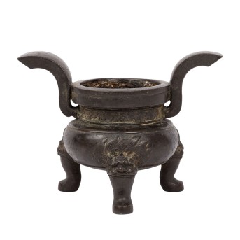 Kleiner Weihrauchbrenner aus Bronze. CHINA, Qing-Dynastie (1644-1912).