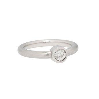 Ring with old-cut diamond approx. 0.35 ct, 