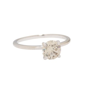 Ring with brilliant-cut diamond approx. 1.03 ct, 