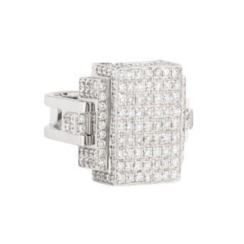 Ring with diamonds totaling approx. 3.5 ct, 