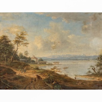 PAINTER OF THE XIX CENTURY &quot;Lake Starnberg&quot; 1860.