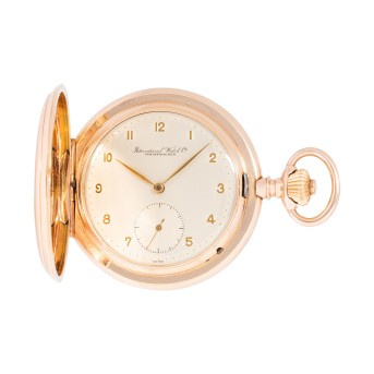 IWC Goldsavonette Taschenuhr mit Präsentationsbox, ca. 1899.