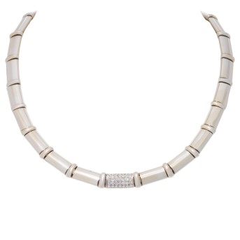 Collier mit 35 Brillanten,