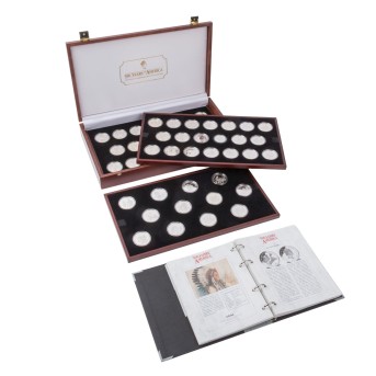 Gedenkmünzen aus 925er Sterlingsilber "500 Jahre Amerika". 52 Stück.