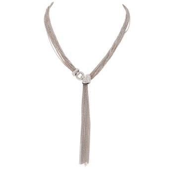 Collier mit 17 Brillanten,