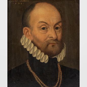PAINTER OF THE XVI CENTURY &quot;Portrait of a gentleman with a white ruff&quot; 1578