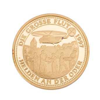 Gold embossing - 100 Euro 'The Great Flood 1997' PP