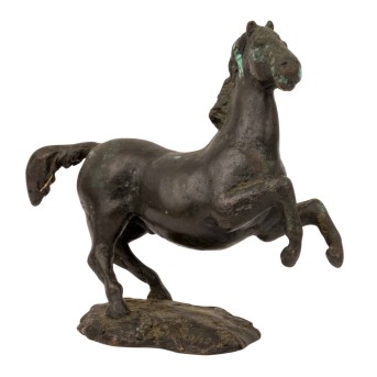 BURHENNE, THOMAS (1953) "Steigendes Pferd"