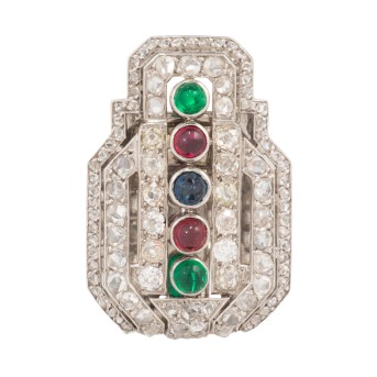 Art Déco Clip, Frankreich um 1920