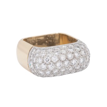 Ring mit 73 Brillanten von zus. ca. 2,8 ct,