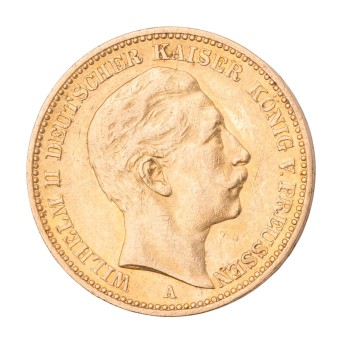 Dt. Kaiserreich/GOLD - Preußen, 20 Mark 1892 A, Wilhelm II