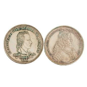 BRD/SILVER - 2x 5 DM commemorative coin,