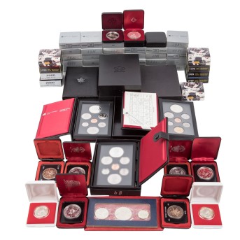 Canada/SILVER lot with a total of approx. 867.9g Ag fine