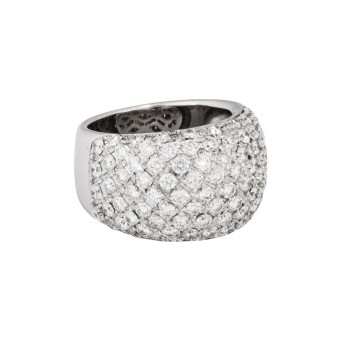 Ring with diamonds totaling approx. 3.4 ct,
