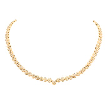 Collier mit Brillanten,