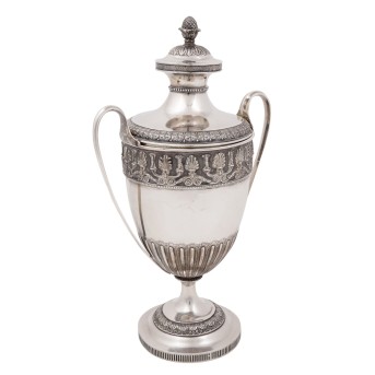 LONDON Deckelpokal, 925 Silber, 1870.