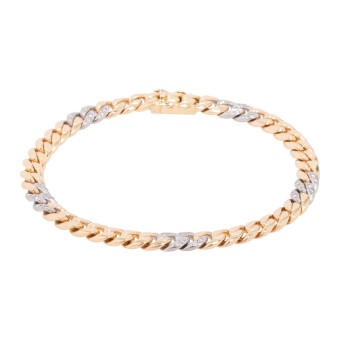 WEMPE WEMPE Panzerarmband mit 40 Brillanten