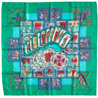 HERMÈS Seidencarré "LE TAROT",