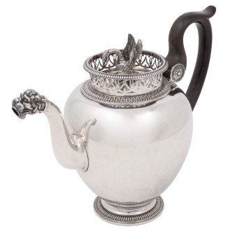 GERMANY Teapot, 800 silver, 20th century